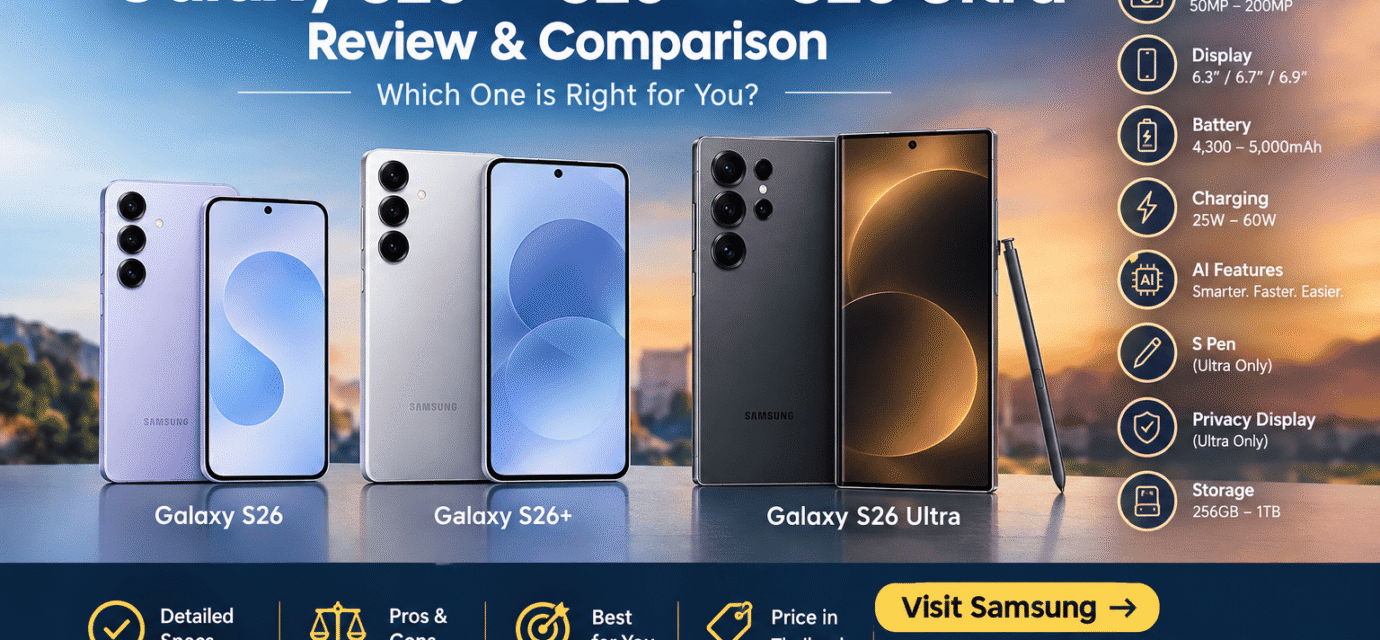 Samsung Galaxy S26 vs S26+ vs S26 Ultra: Complete Review & Comparison