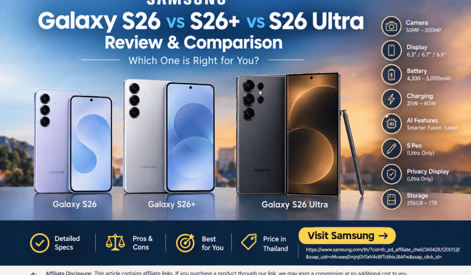 Samsung Galaxy S26 vs S26+ vs S26 Ultra: Complete Review & Comparison